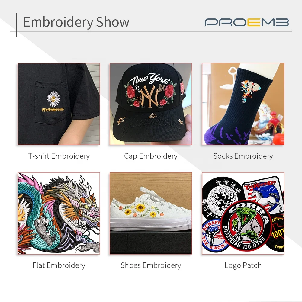 PROEMB NEW MODEL FW-1501R popular embroidery making machine single head Embroidery machine