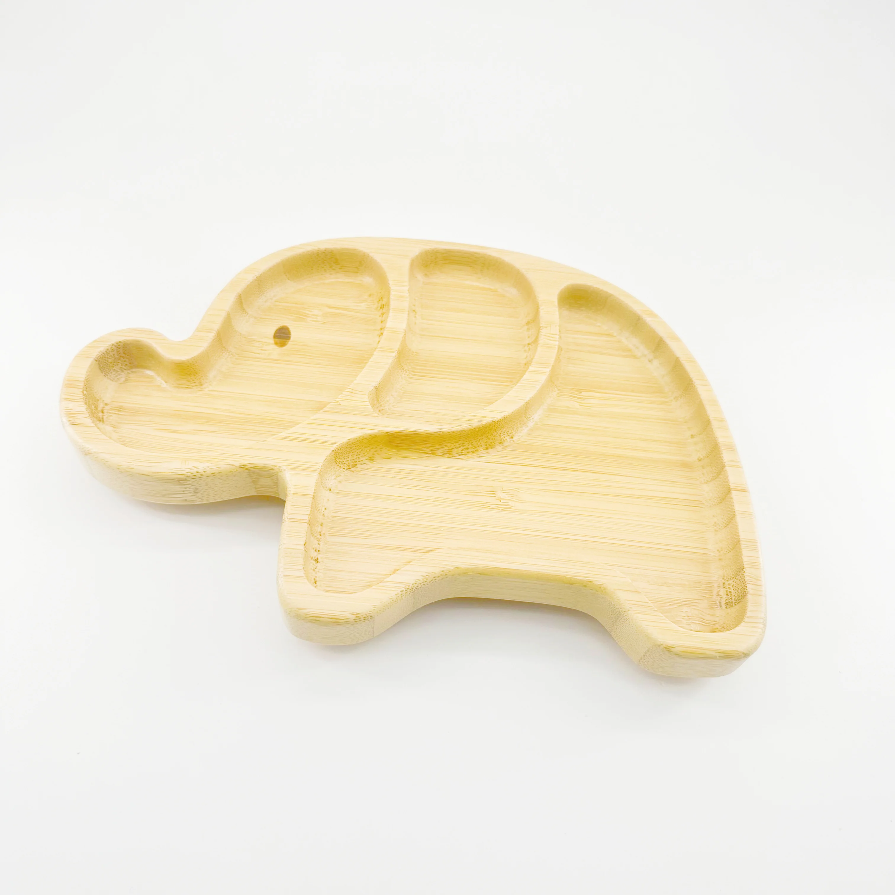 Eco-friendly Bamboo Dinner Plates Fox Sheep Rabbit Elephant Koala Shape Kids Bamboo Animal Baby Plate For Baby And Children