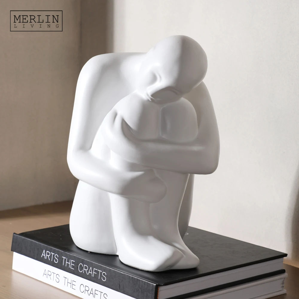 Merlin Living Home Decor Figure Desktop Ceramic Decoration For Hotel Decoration Chaozhou Ceramic Wholesale Factory