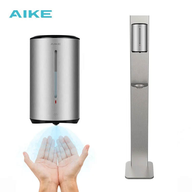 AK3131 304 stainless steel Large capacity 2100ml alcohol dispenser automatic spray for airport