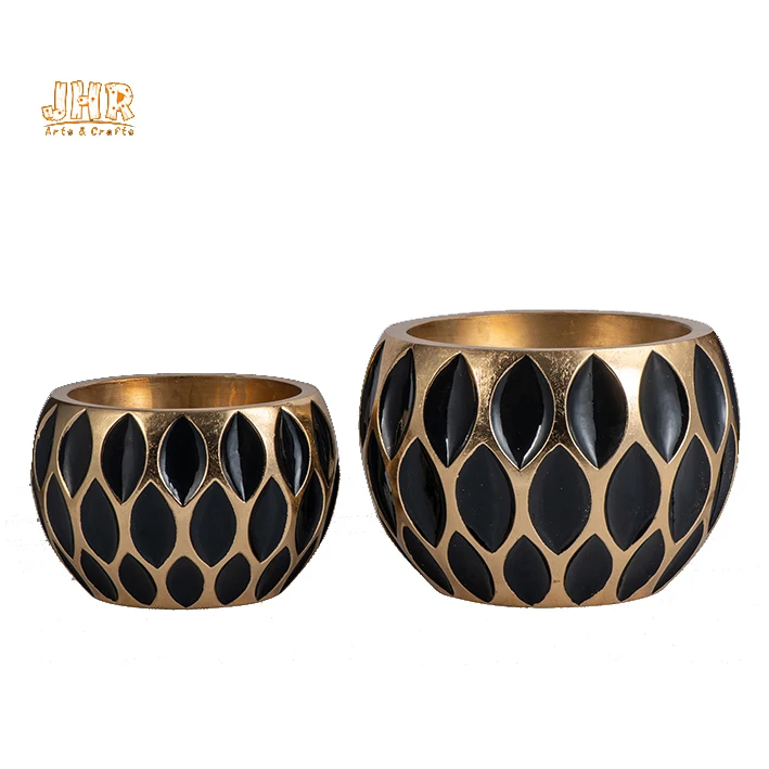 2020 New Products Luxury Nordic Vintage Decoration Ball shape Round big Gold ceramic floor flower vase