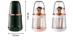 Dustp-roof Makeup Brush Organizer Water-proof Large Capacity Clear Make Up Brush Holders With Lid