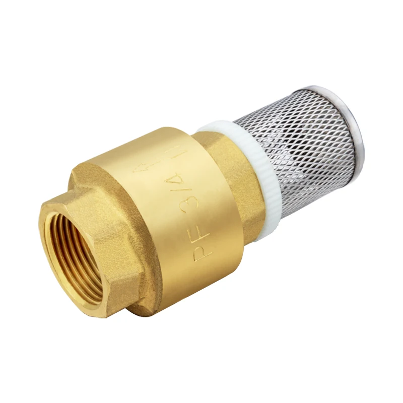 TMOK Sourcing Factory Plastic Strainer Filter Brass Spring Foot Valve Check Valve for Water Pump