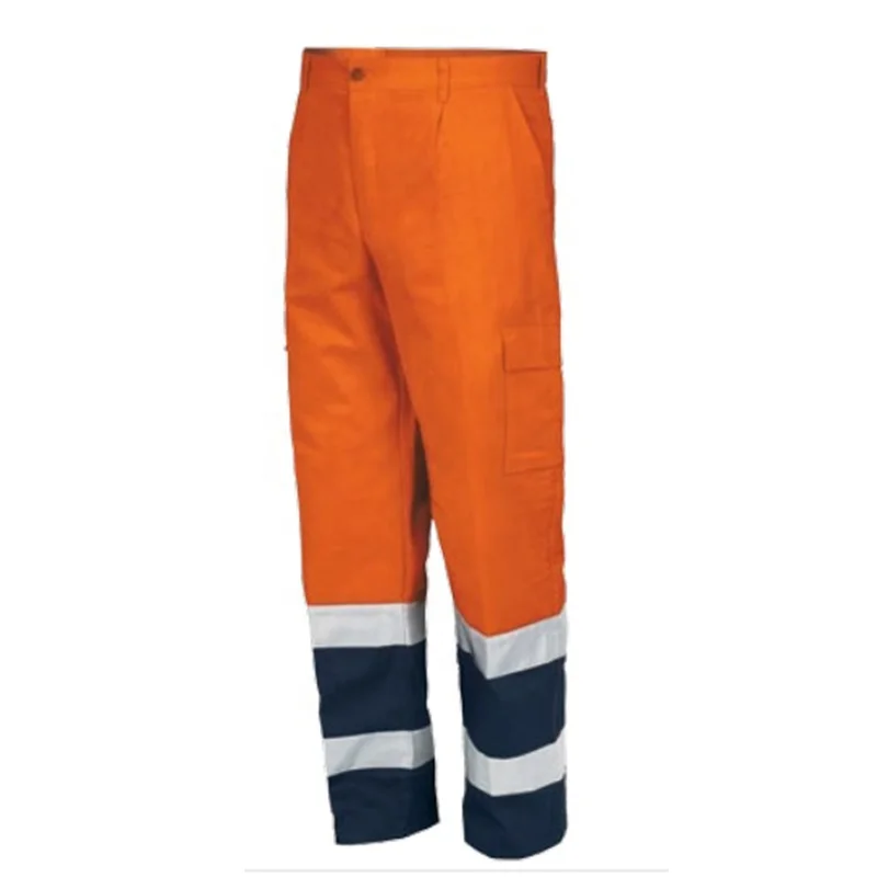 Hot Selling Good Quality En20471 Safety Security Custom Pants Mens Cargo Pants Hi Vis Work Wear Trouser