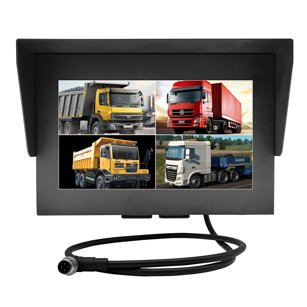 7 Inch Screen 12v Rear View Bus Heavy Duty 24v Forklift Rv Truck Vehicle Ahd Hd Lcd Car Monitor