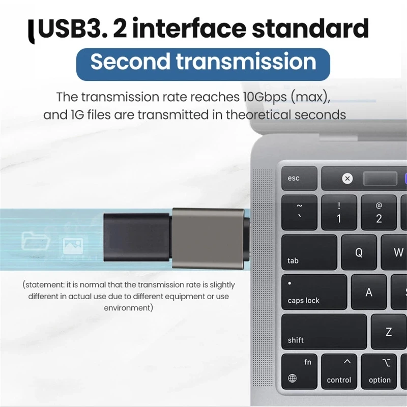 3.1 Gen2 10Gbps Thunderbolt 3 Type C Male to USB 3.0 A Female 3.2 USB C OTG Converter Adapter for USB Hub VR Keyboard Printer