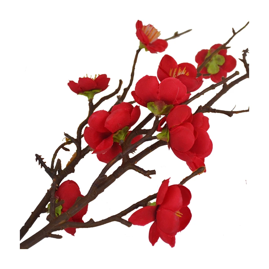 Широко используемые искусственные цветы для домашнего декора персика превосходного качества оптом
