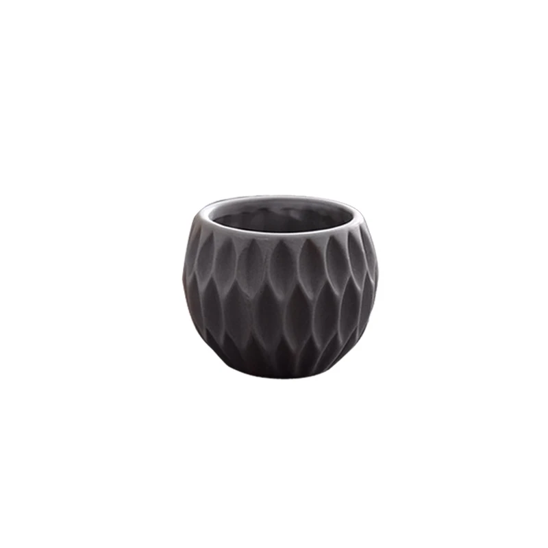 
High quality hollow ceramic vase hemispherical ceramic flower pot 