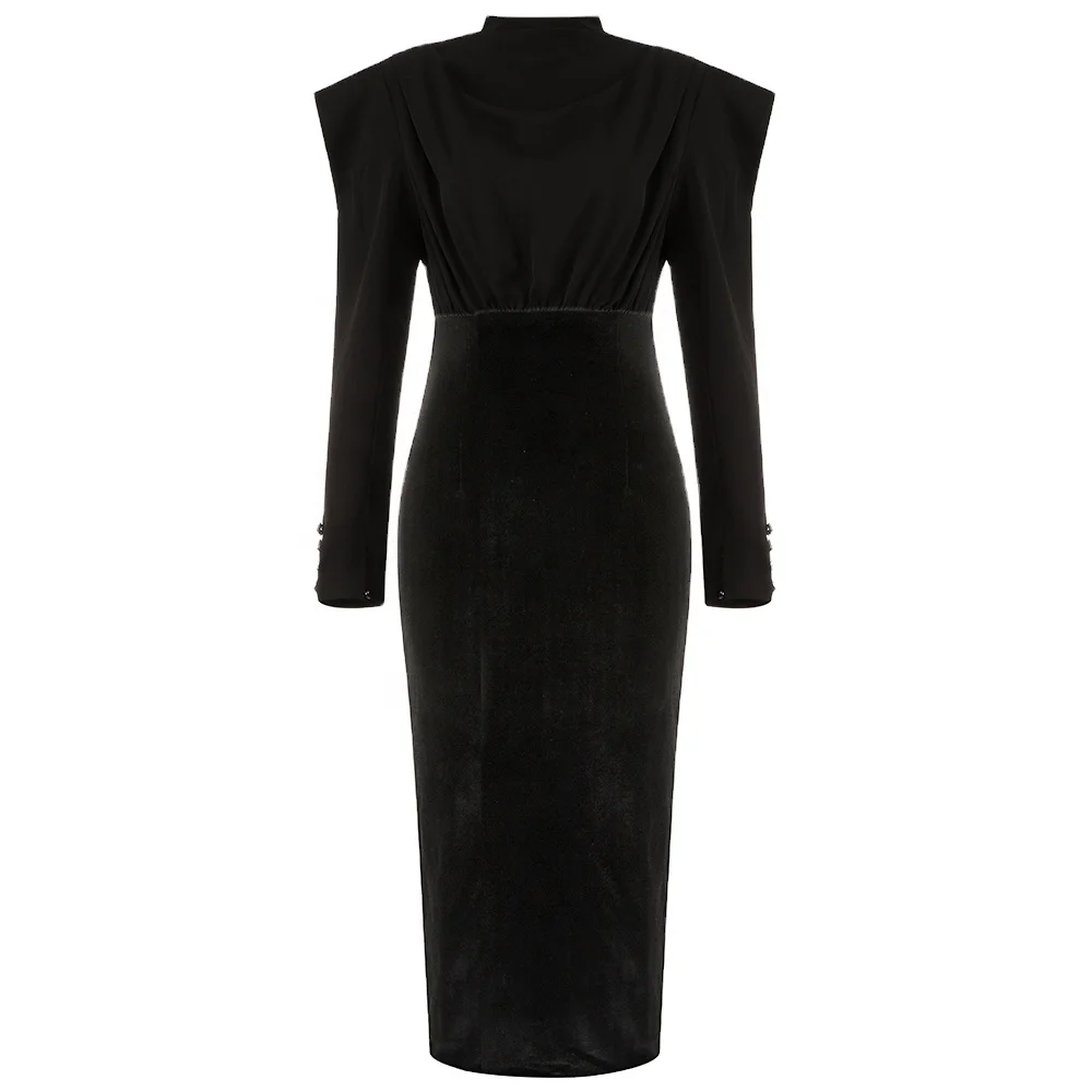 Black evening dress female 2021 new banquet annual meeting temperament birthday party small dress dress can usually be worn