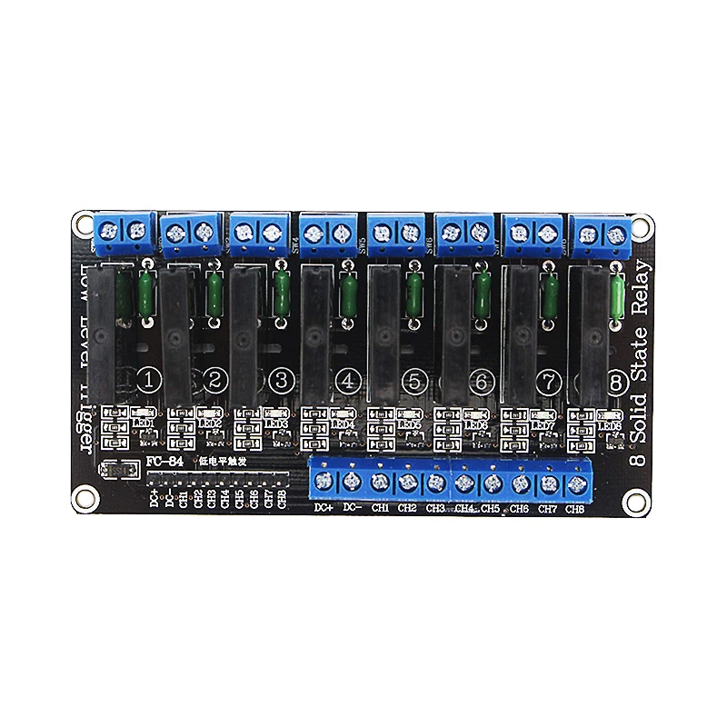 5V Relay 1 2 4 8 Channel High Low Level Solid State Relay Module 250V 2A