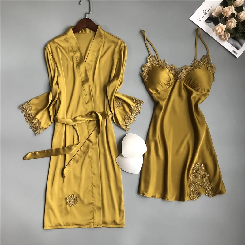  OEM ODM Custom Wholesale Satin Silk Sleepwear Plus Size Pajama Set Women 2 Piece