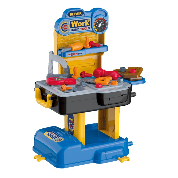 2 in 1 tool schoolbag  36 PCS  Tool Box Plastic Wrench Screwdriver Set Play Kit Kids Game Educational Doctor Toys