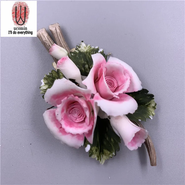 
Customized lovely ornaments, craft gifts, hand-made ceramic flowers 