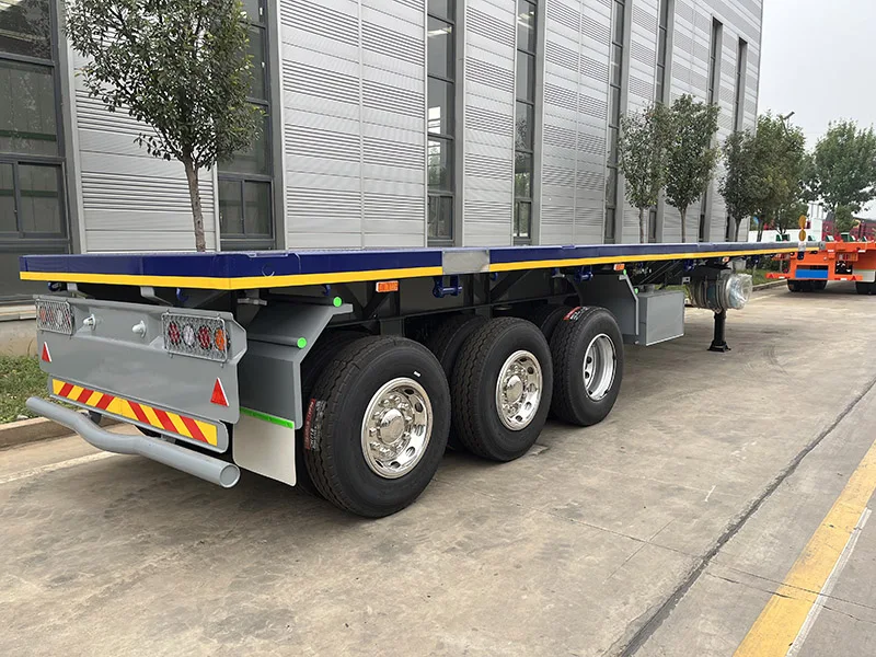 Vehicle Master Tri Axle Flat Top Trailer Semi 40ft Trailer Flatbed Semi Trailers Sale