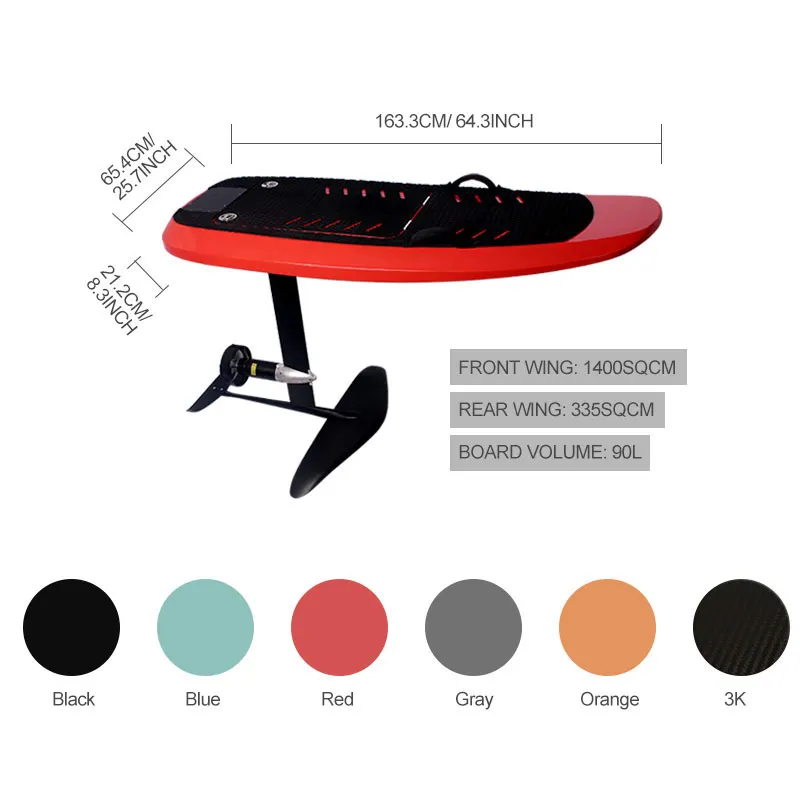 OEM Custom Surfing Foil Assist Propeller Efoil Electric Surfboard Motorized Surf Board E Foil Board Hydrofoil
