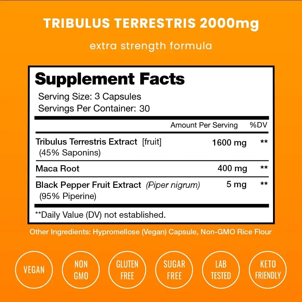 Private brand tribulus maca capsule to enhance muscle fitness for men and women health products