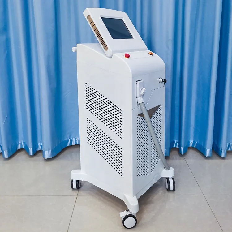 six big fan best air cooling Skin whitening 755nm 808nm 1064nm diode laser hair removal vertical machine