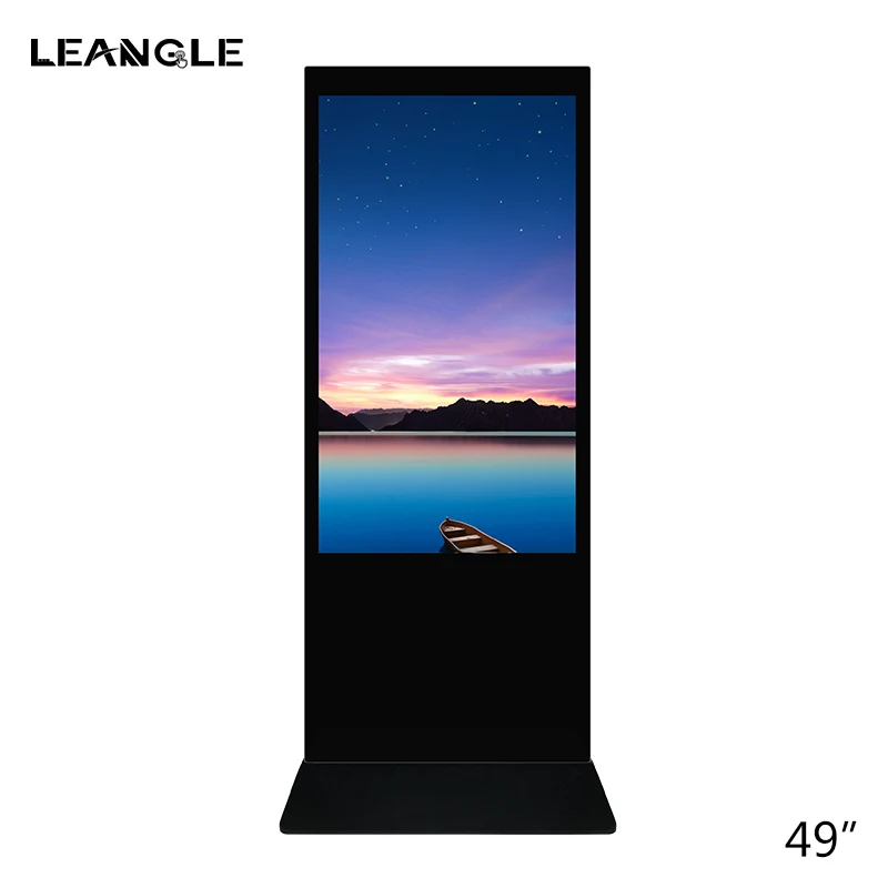 49 inch Floor stand LCD touch screen digital signage and displays vertical digital totem Android WiFi advertising player