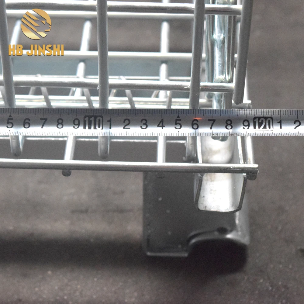 1200x1000x890mm Steel Pallet Box Metal Mesh Container Lockable Storage Roll Wire Mesh Cage