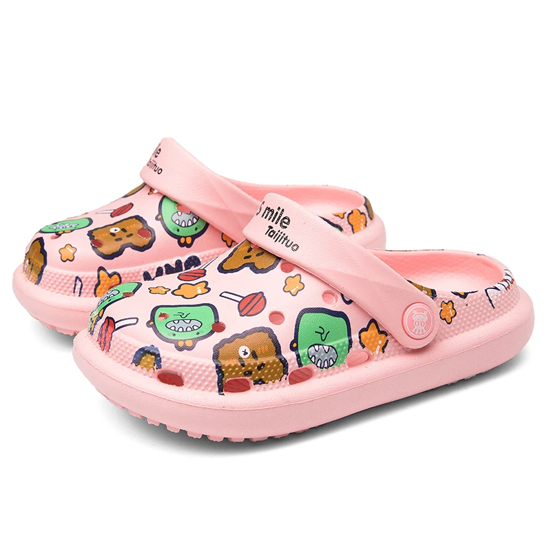 
Fashion printing wholesales High quality sandals eva Kids clog shoes 