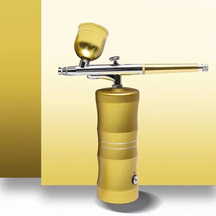 Airbrush Kit Portable USB Rechargeable Hair Nail Paint Makeup 7.4V Spray Gun Cordless Compressor Airbrush