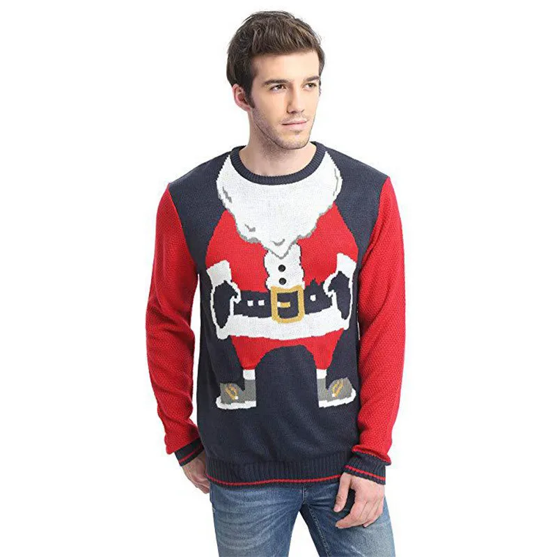 Men novelty holiday Ugly Christmas Machine Wash Sweater