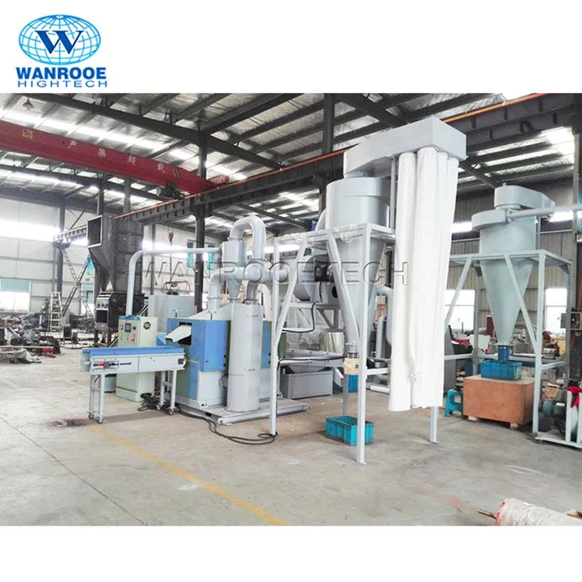 Small Combined Copper Cable Granulator Shredder For Recycle Line