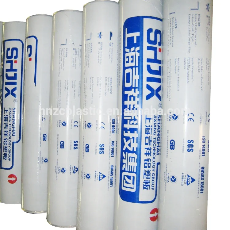 Professional  Best Selling ZC Pe Plastic Transparent Protective Film For Aluminium Composite Panel(ACP)