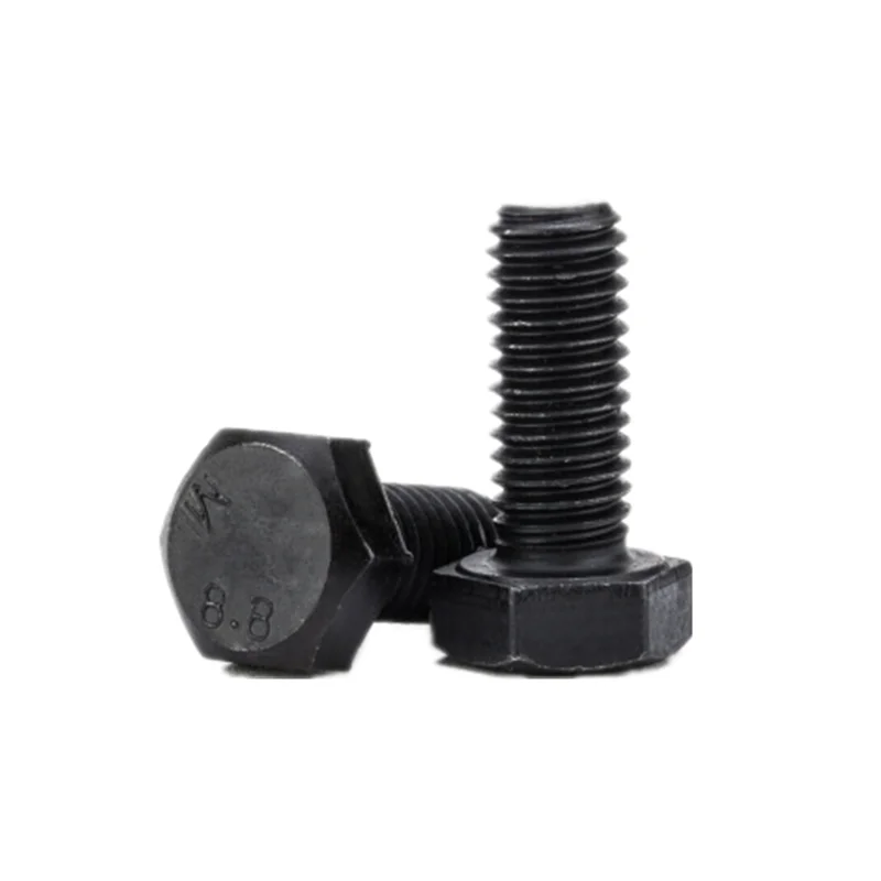 Factory fastener high quality full threaded bolt 8.8 grade DIN931 hex head bolt