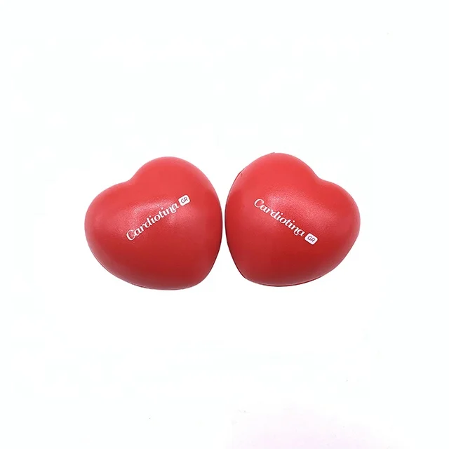 Custom Squishy Stress Ball Logo Squeeze Heart Football Shape Anti Stress Ball Round Shaped PU Stress Relief Ball Toy With Logo