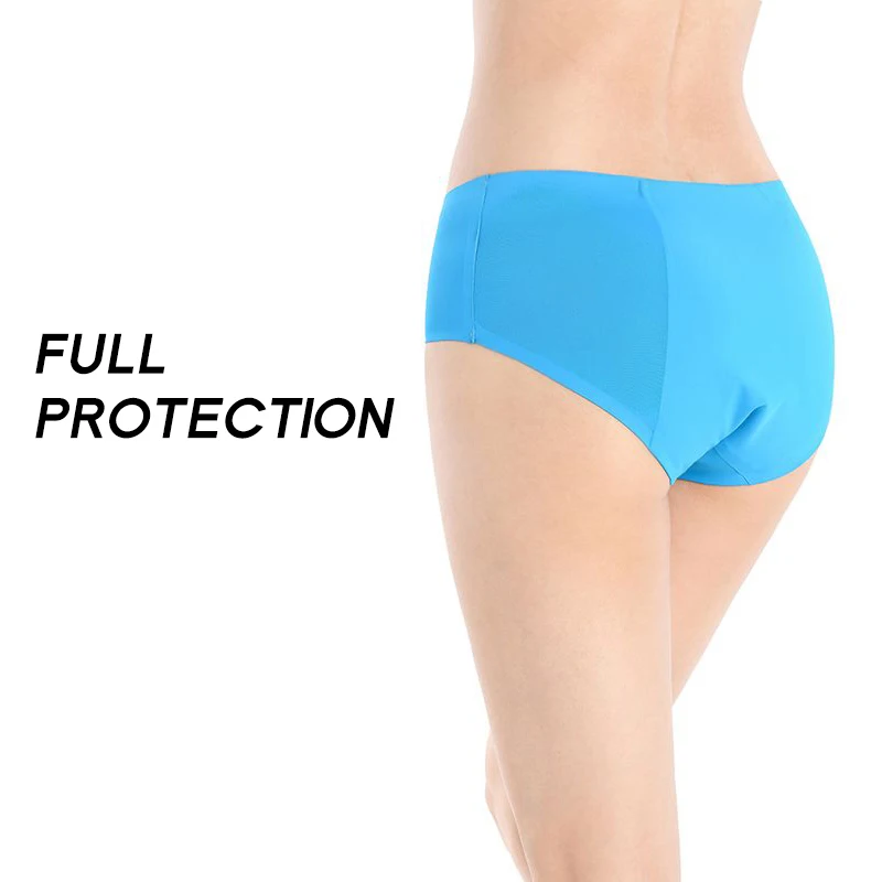 Shanhao Plus Size Seamless Leak-proof Underwear 4-Layers Absorbent Period Underwear Womens Bamboo Cotton Menstrual Panties