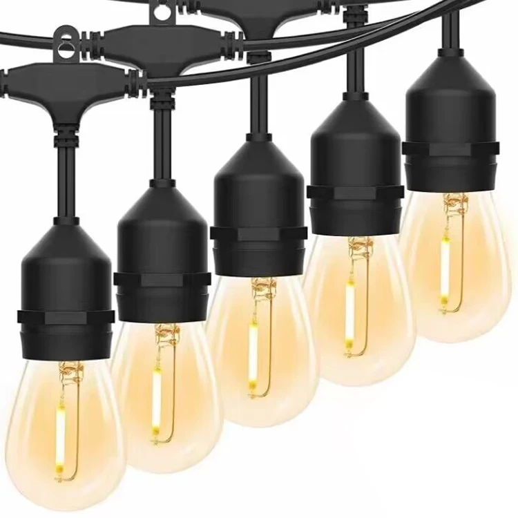 holiday lighting 48Ft S14 Bulb led outdoor string lights luces de navidad ip65 12v dc string light