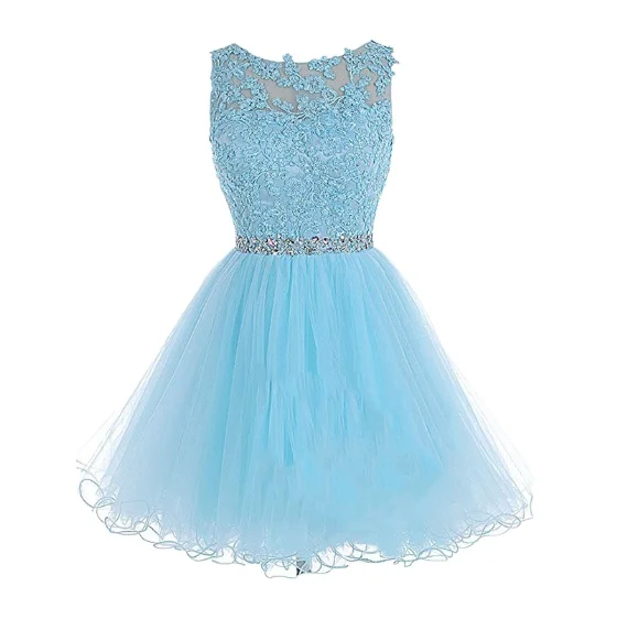 Bra Double Shoulder Short Tulle Dress Banquet Evening Dress