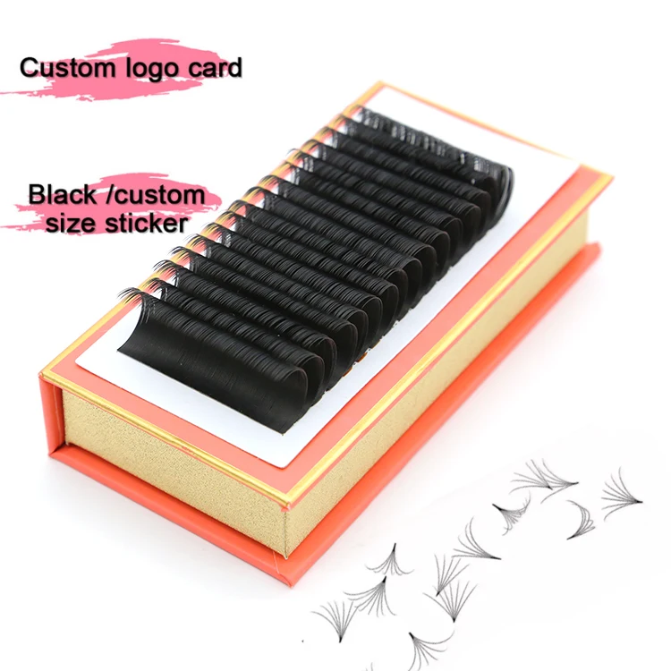 Luxury Eyelash Extension Vegan/7-15mm 3D Eyelash Extension Matte Black Volume Matte Black /Korean PBT Fiber Lash Extensions