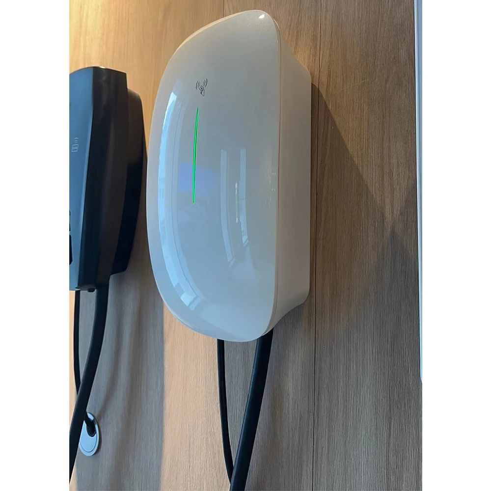 shenzhen ev charger Wholesale High quality 7.4Kw Mode 3 Wallbox 1 Phase 32A  Solar Charging Station EV For Electric Vehicles Car