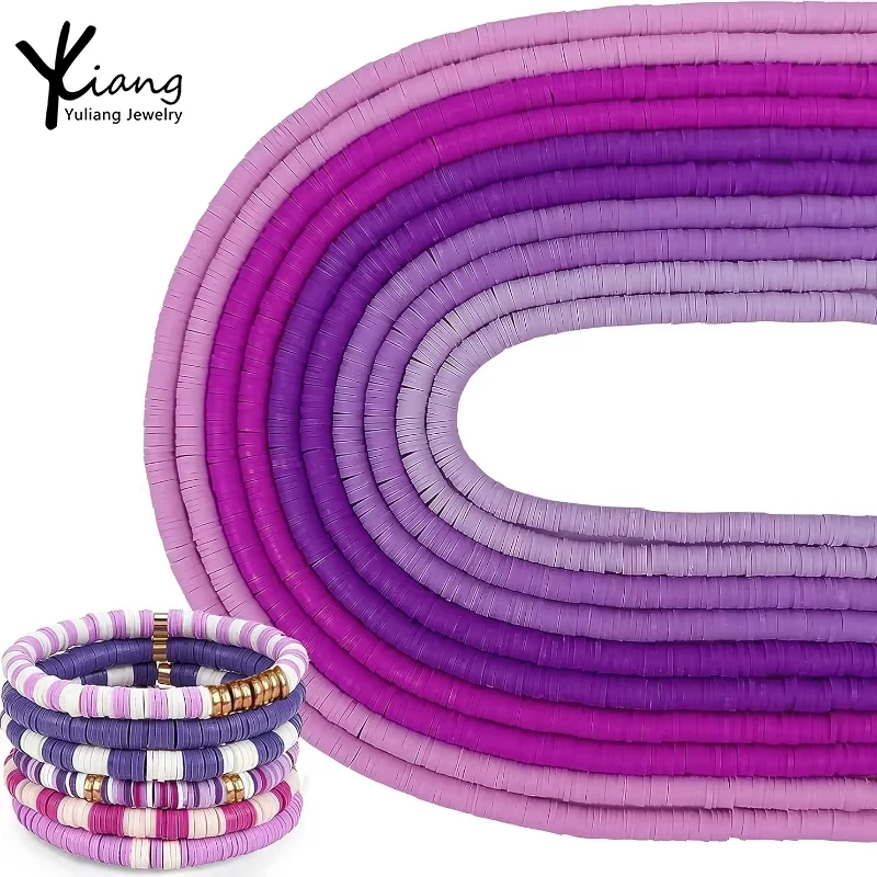 real price wholesale Hot Selling 4mm6mm Flat Circular Polymer Clay Beads DIY Ceramic Jewelry for Earrings  Bracelets Loose Beads