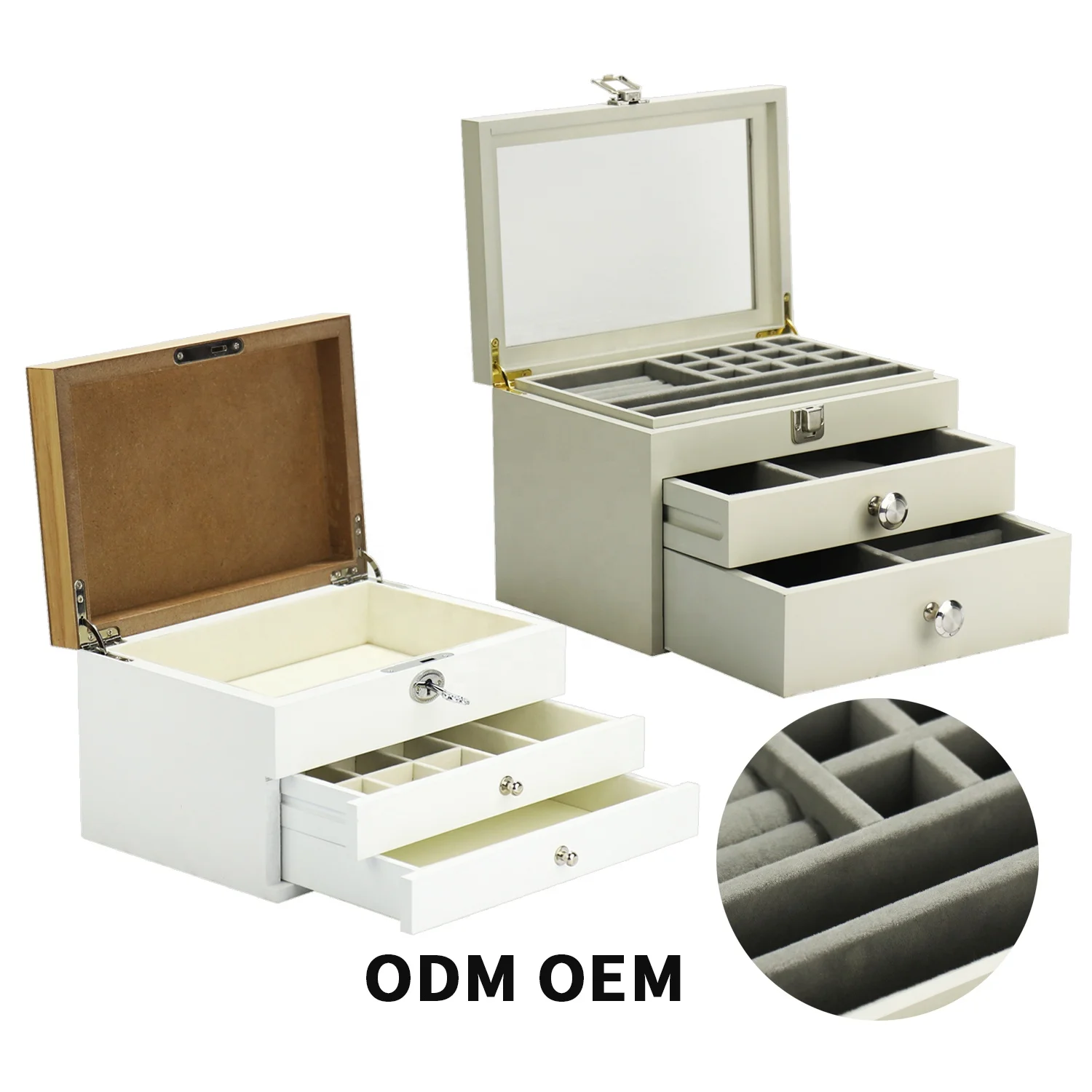 Luxury Factory Wholesale Custom Organizer Case Wooden Jewelry Storage Box For Ring