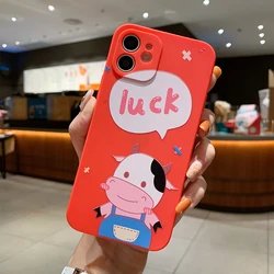 BOORUI luxury tpu doll cow phone case for i phone 6 back cover fancy telephone cases for iphone 12 case