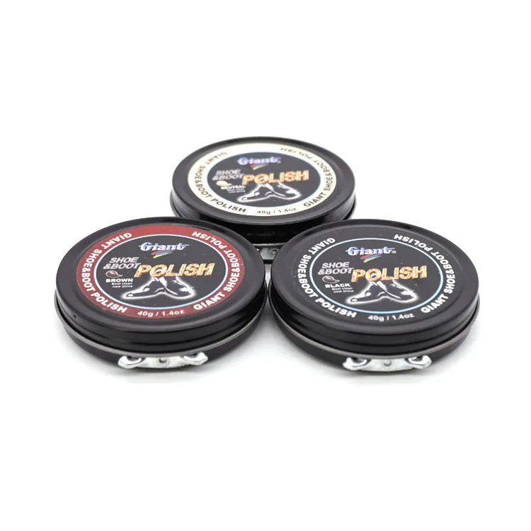 Tin Box High Quality Solid Shoe Polish 80g