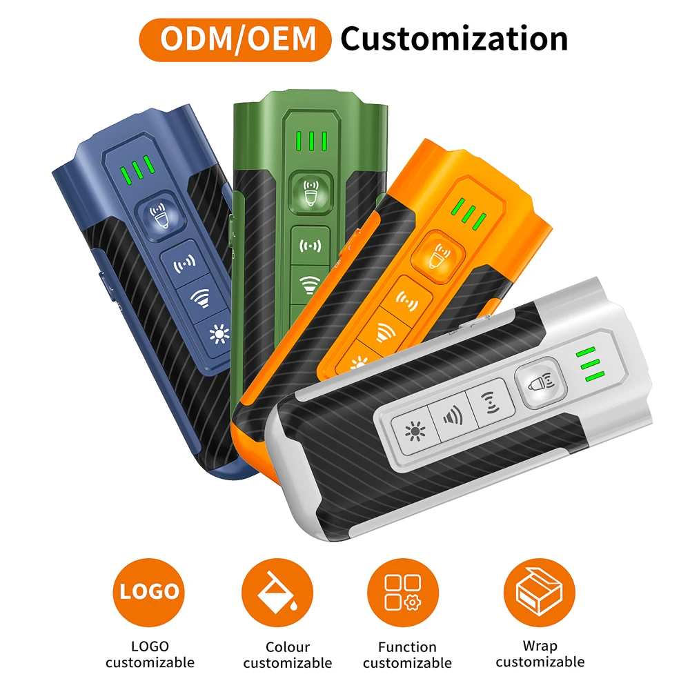 TIZE Multifunction Rechargeable Ultrasonic Dog Deterrent Training Collar Bark Control Handhold Anti Barking Device