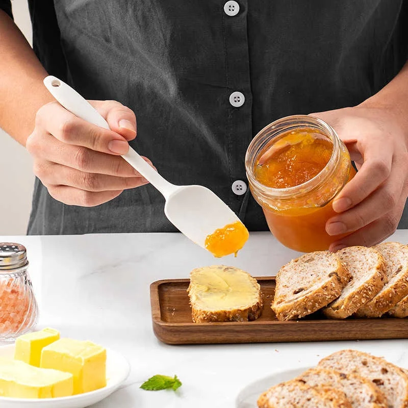 One-Piece Silicone Spatula Baking Tools Six-Piece Set of Food-Grade Heat-Resistant Spatula Cake Butter Brush