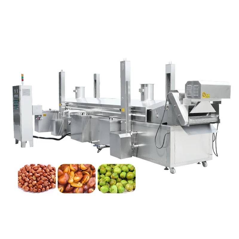 Spicy peanuts flowing water processing equipment, nut fryer