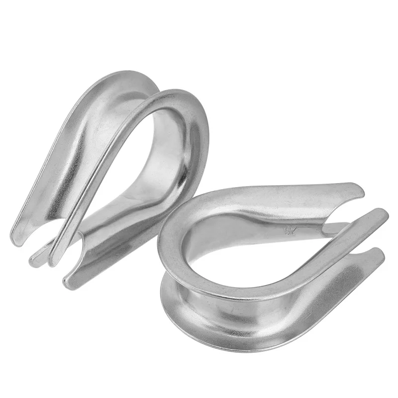 Factory Customized size Stainless Steel 304/316 Cable Thimble Wire Rope Thimble
