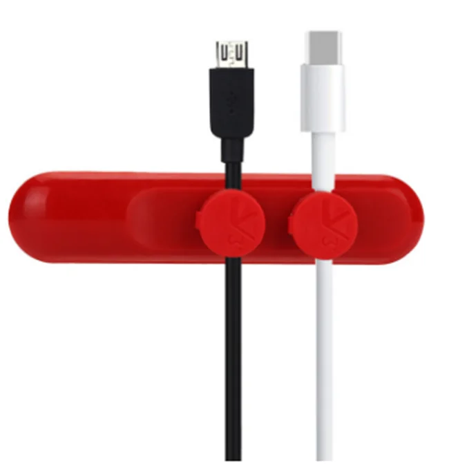 
Magnetic Cable Winder Earphone Cable Organizer Clip Silicon Magnet Holder 