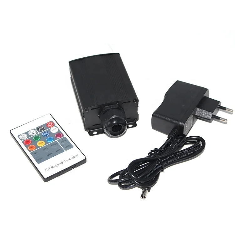 5W car ceiling decoration dimmable starry sky star RGB color LED fiber optic lighting kit