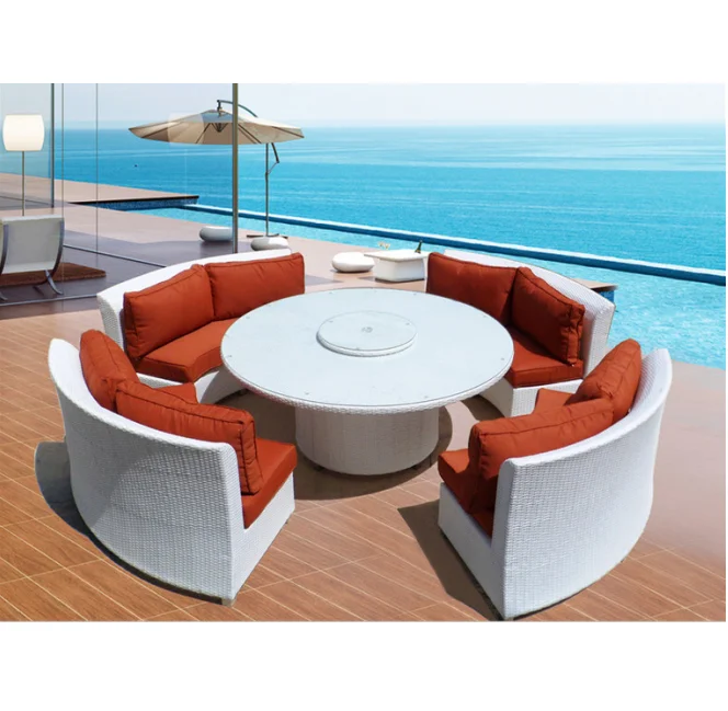 New arrival outdoor garden table and chairs dining room set furniture