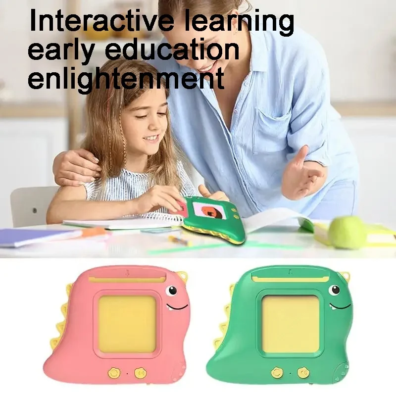 Dinosaur electronic cards reader toy learning machine children English talking flash cards early education card machine device