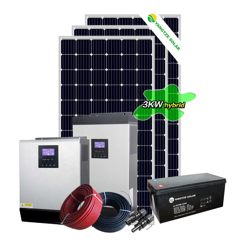 Easy installation 3kw hybrid solar electrical power system