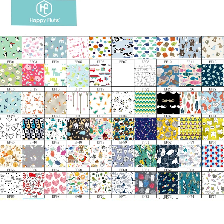 Polyester Cotton Material waterproof reusable pul fabrics for cloth diapers nappies