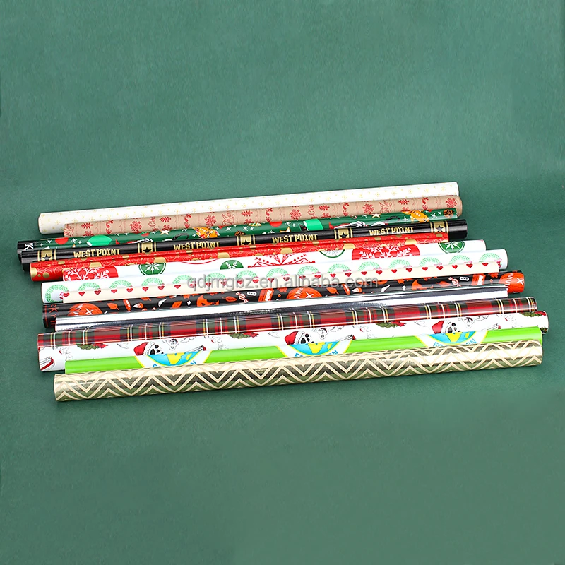 Wholesale Luxury Christmas gift wrapping paper for packaging roll Custom logo
